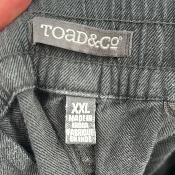 Toad & Co grey organic cotton Levon shorts - Picture 5 of 7